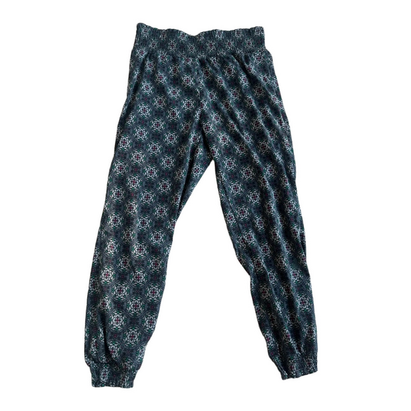 aerie Pants - Aerie Kids Patterned Jogger Pants - Black and Gray